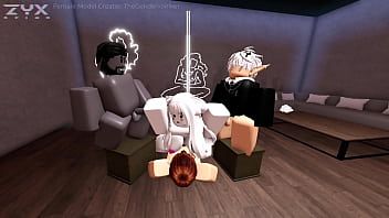 Play Gangbanging a Whorblox slut in a strip club