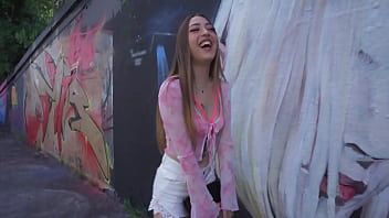 Play Public Agent - Colombian sex worker in Europe with tight body, nipple piercings and tattoos agrees to sex outdoors