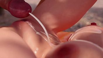 Play Animation outdoor futa sex on deck chair where shy dickgirl fucks a lusful milf and cum