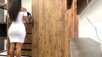 Play MY BRUNETTE STEMPOTHER RECORDS HERSELF IN A TIGHT DRESS (DRESS, PANTIE, BIG ASS, BIG TITS)