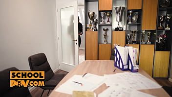 Play POV - Frisky babe Geisha Kyd sucks you off in secret
