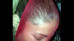 Play Amateur nylon-masked slut cums on face in homemade pantyhose porn