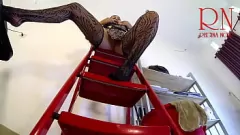 Play Curvy Brunette Maid Without Panties in Office