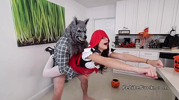 Play Little red riding hood takes big cock from wolf