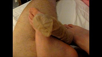 Play Girlfriend nylon footjob