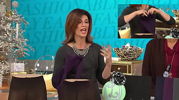 Play QVC models in Purple Stockings, tights, and pantyhose