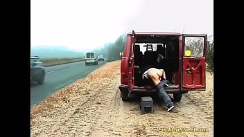 Play Public sex in front of massive traffic