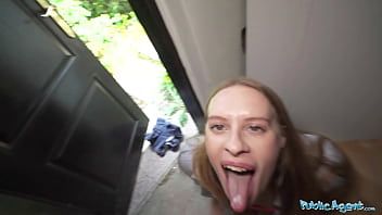 Play Public Agent Nikki Riddle taken to a garden shed and has her wet pussy pounded by a huge cock
